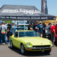 Bring A Trailer, oddly, didn’t bring a trailer as far as I could tell. They did bring this perfect 240Z. And a tent. And doughnuts.